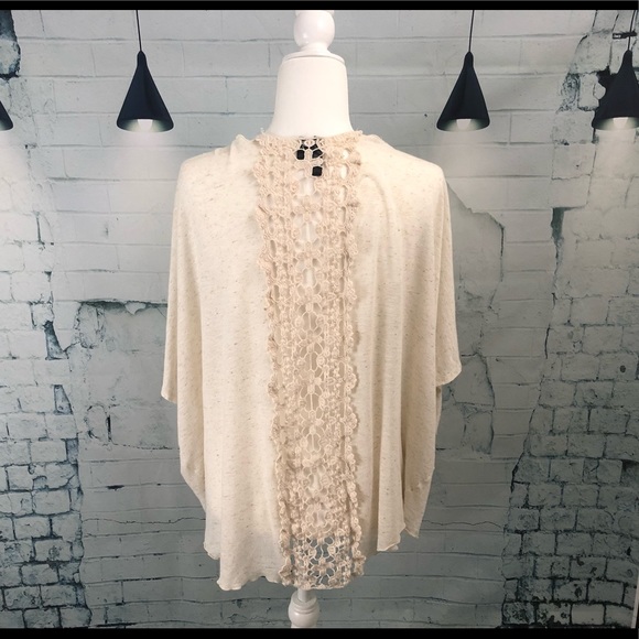 Full Tilt Light Weight Cream Cardigan Size L - Picture 3 of 4